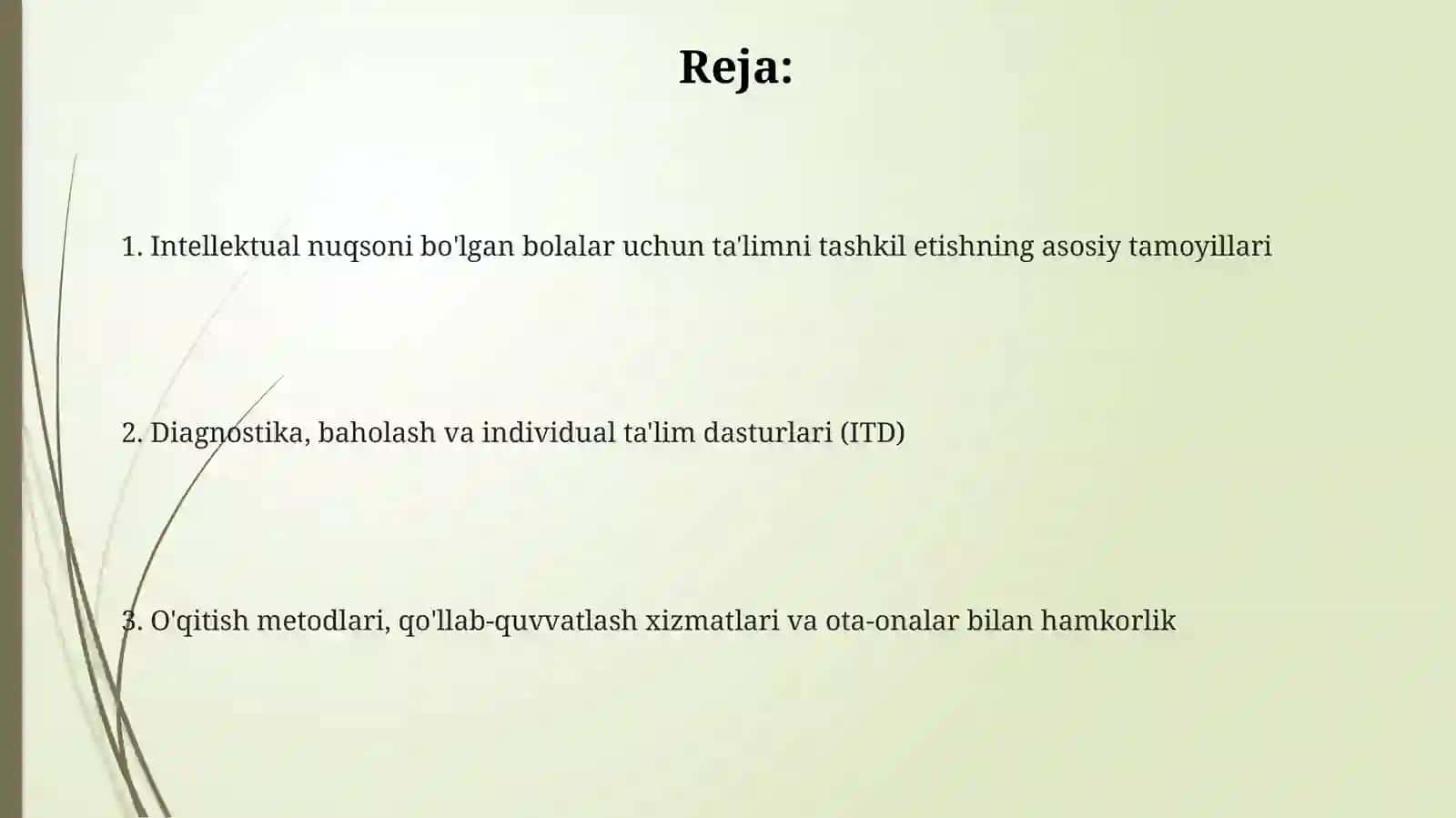 Intellektual nuqsonli bolalarga ta'lim tarbiya jarayonini tashkil etish 2