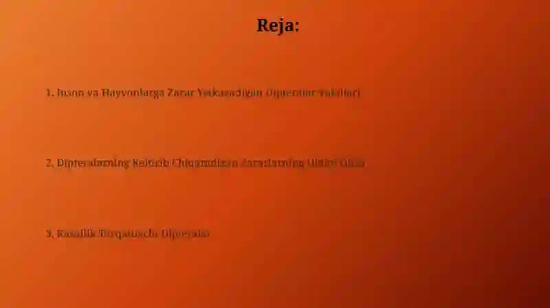 Inson va hayvonlarga zarar keltiruvchi ikki qanotlilar turkumi vakillari 2