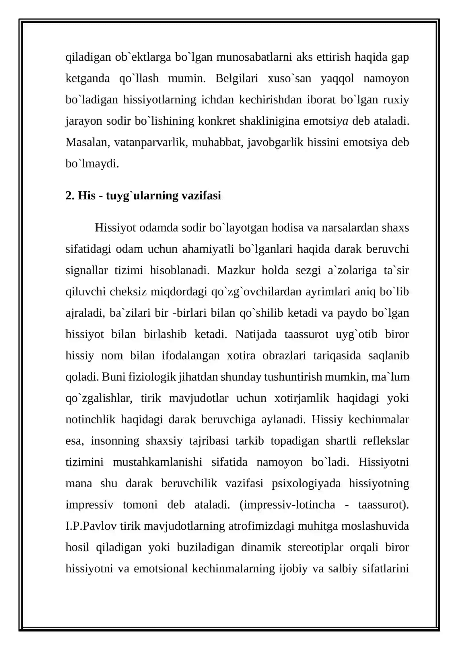 Hissiyot va stress 2