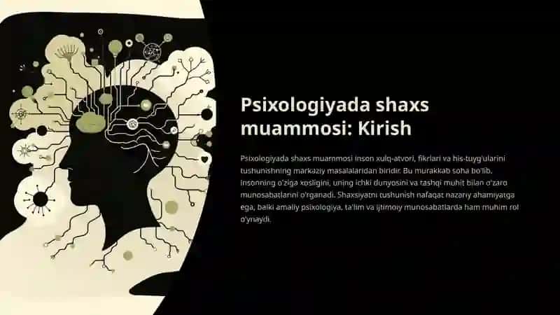 Psixologiyada shaxs muammosi 2