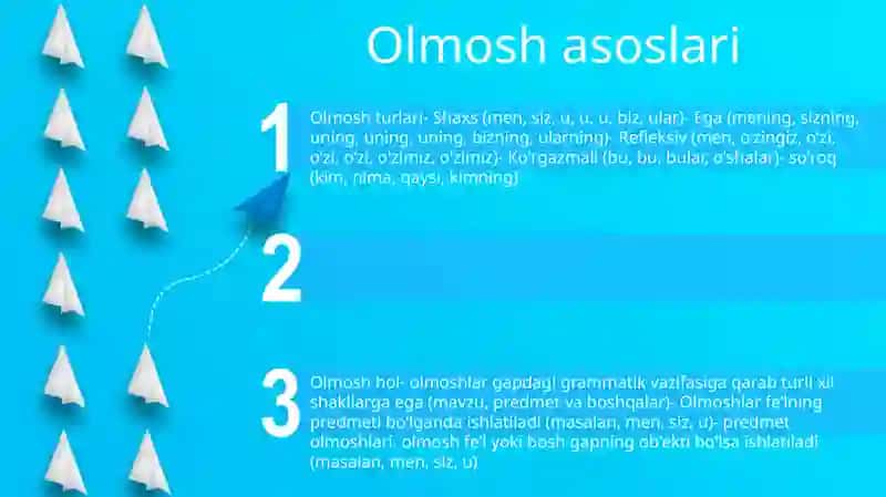Olmosh asoslari 2