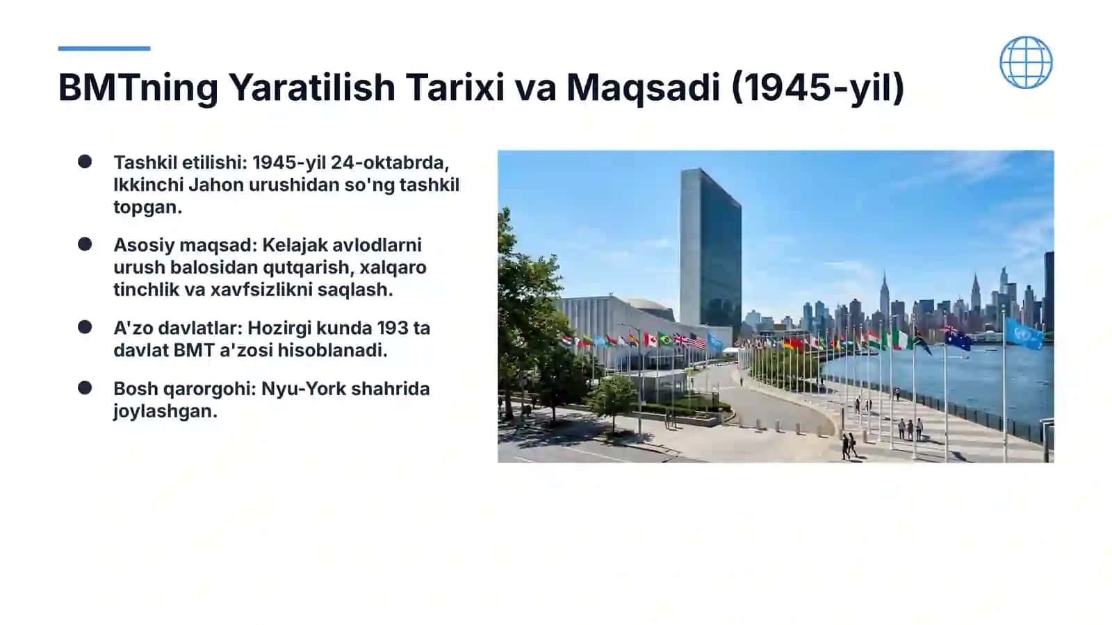 BMTning Yaratilish Tarixi va Maqsadi (1945-yil) 2