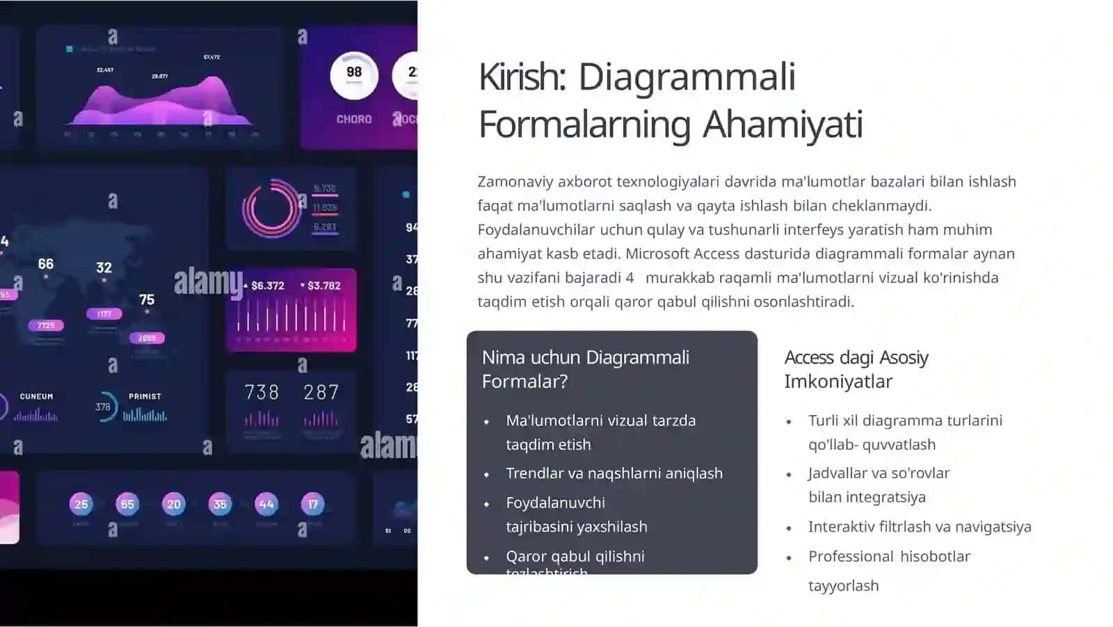 MICROSOFT ACCESS DIAGRAMMALI FORMALAR 2