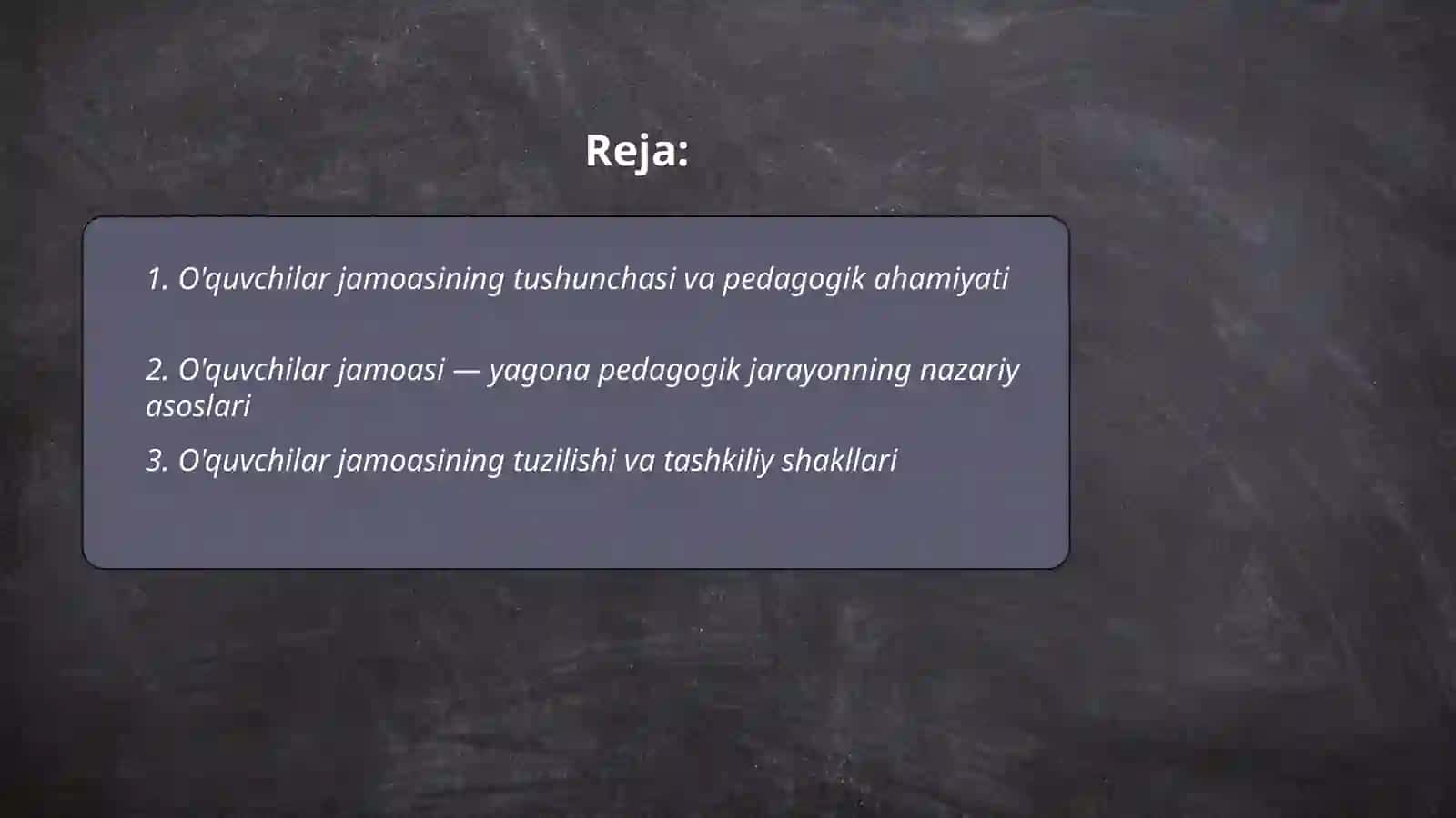 O'quvchilar jamoasi - yagona pedagogik jarayonning asosiy shakli 2