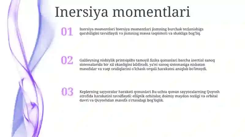 Inersiya momentlari 2