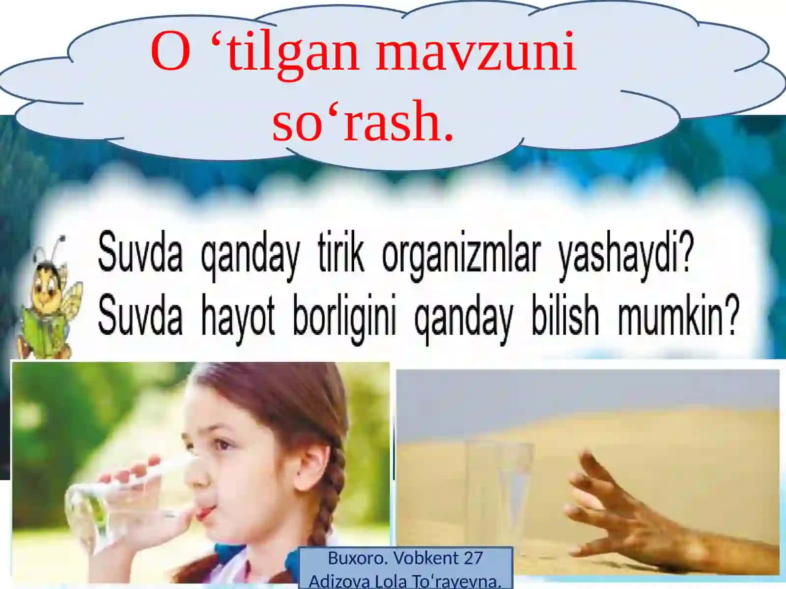 O ‘tilganmavzuniso‘rash 2