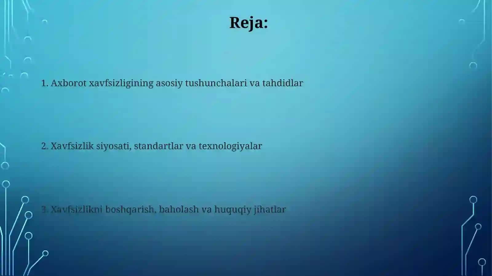 Axborot xavfsizligining mohiyati va ahamiyati 2
