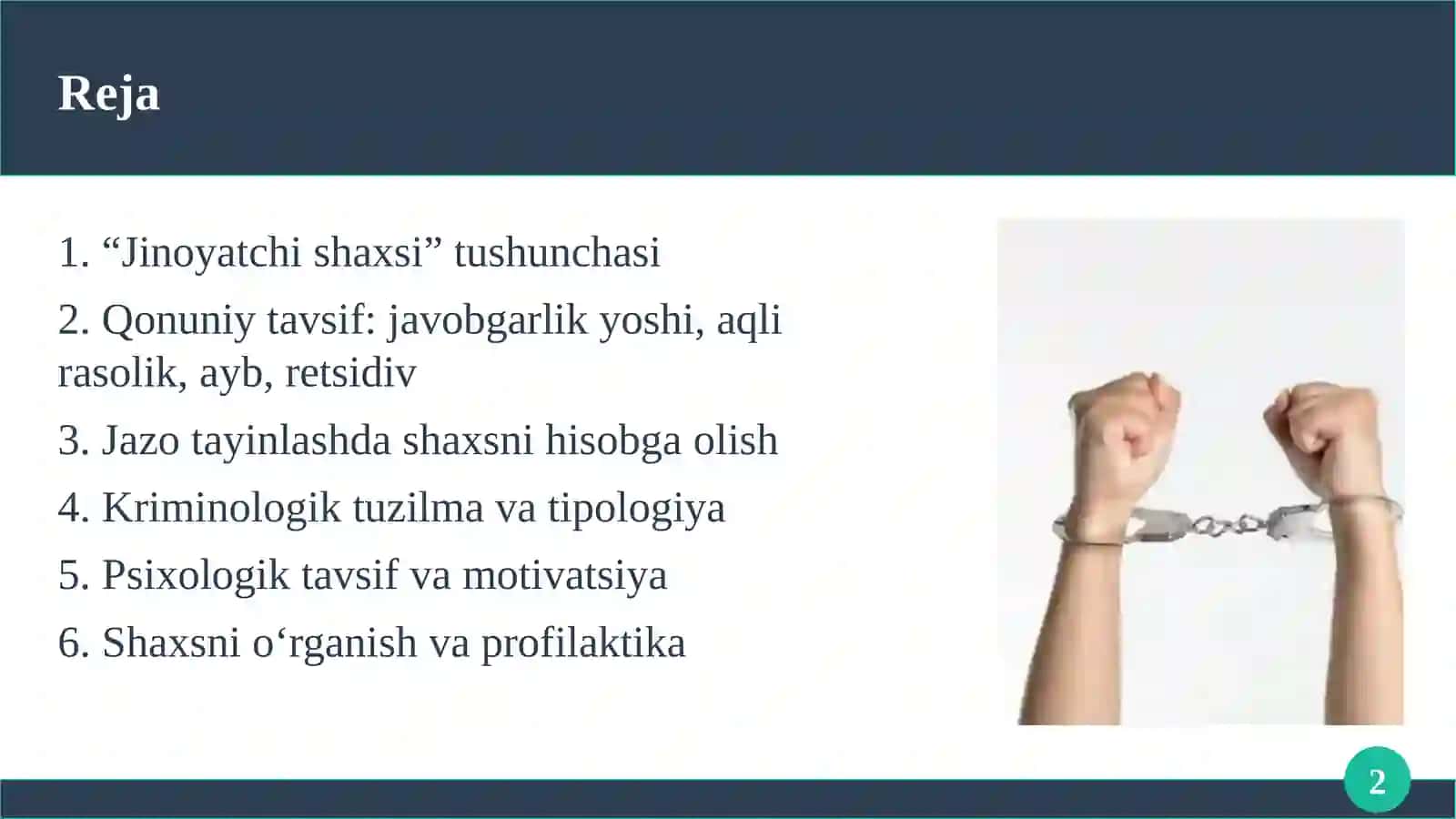 Jinoyatchi shaxsi 2