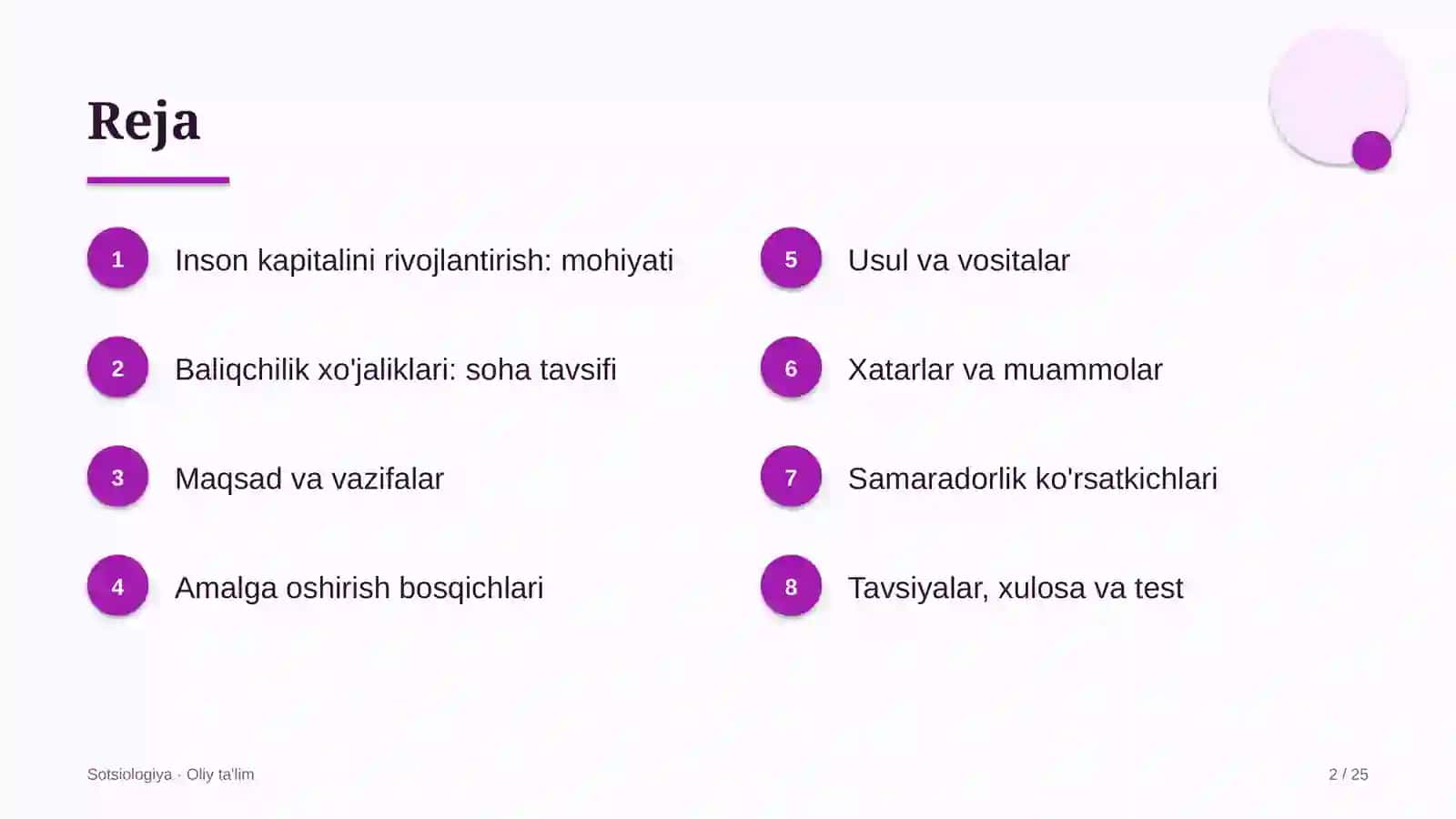 Baliqchilik xo'jaliklarida inson kapitalini rivojlantirish 2
