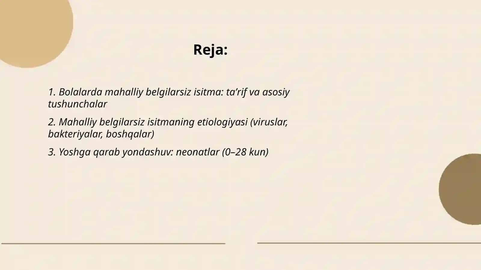 Bolalarda mahalliy belgilarsiz isitma 2