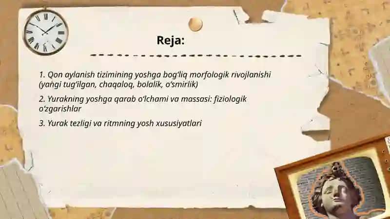 Qon aylanish tizimining yosh xususiyatlari va gigiyenasi 2