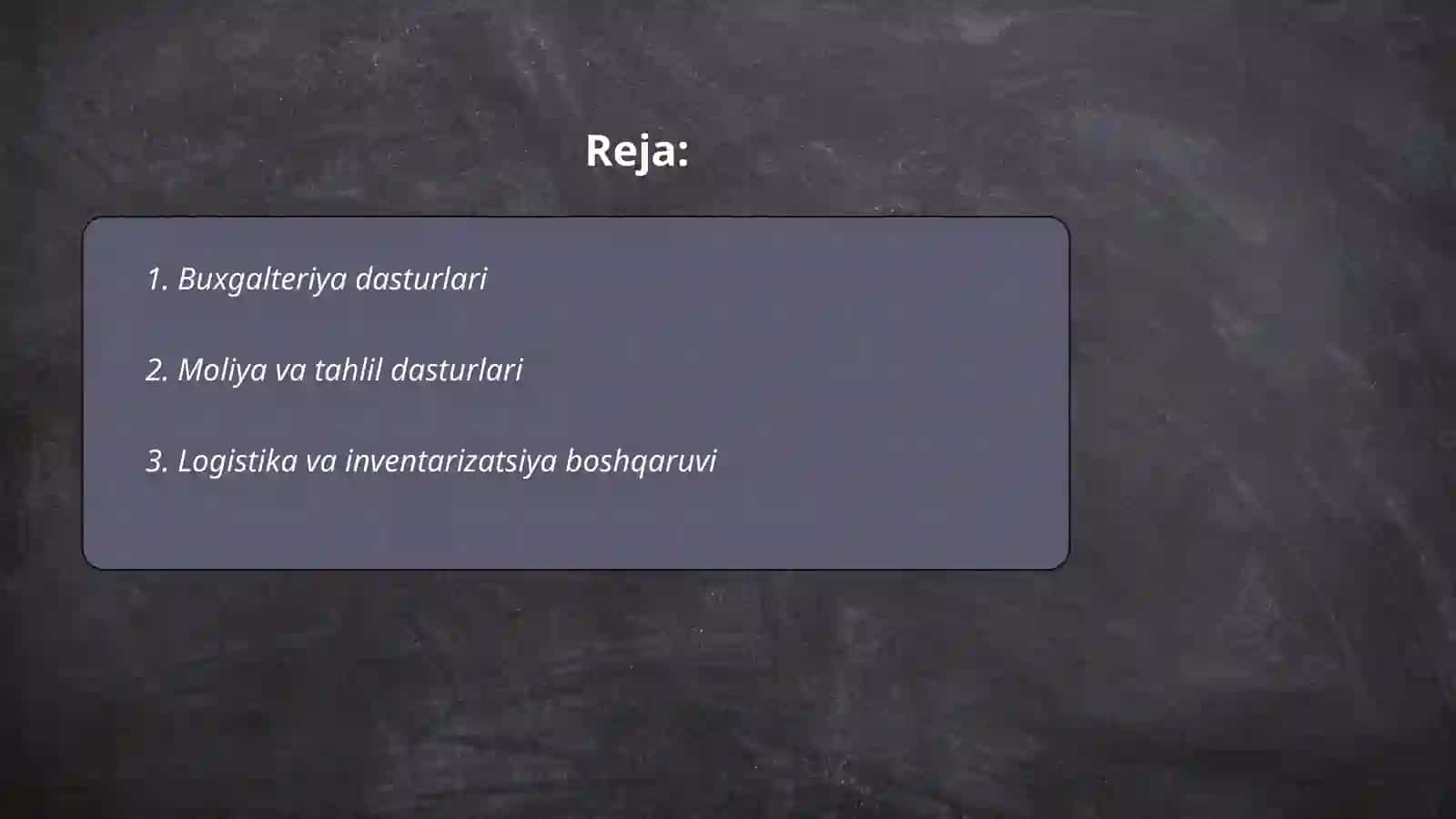 Buxgalteriya dasturlari 2