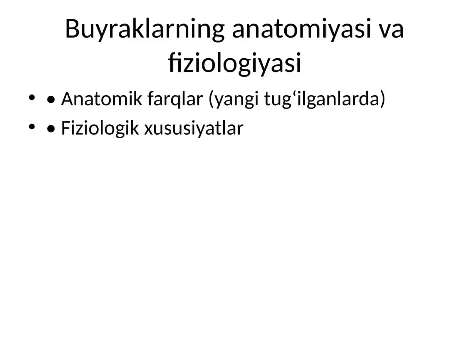 Chaqaloqlar buyrak kasalliklari 2