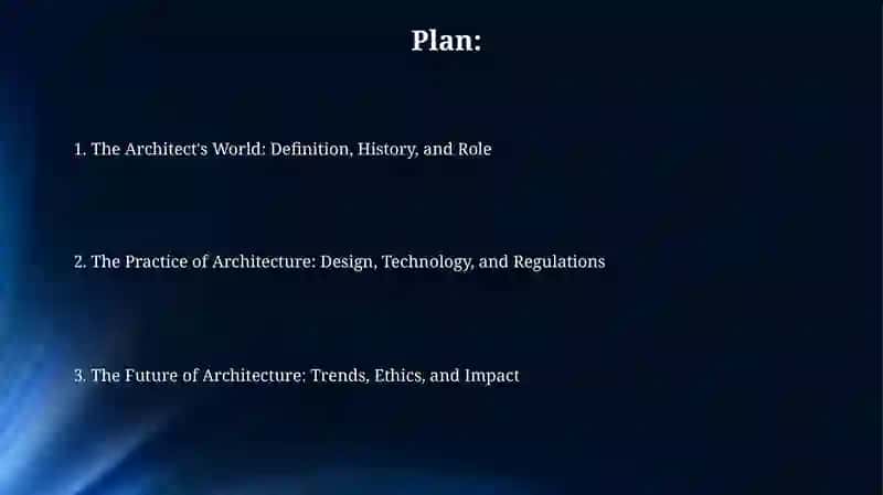 Presentation on Architect 2