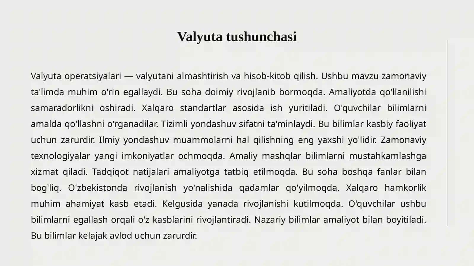 Valyuta operatsiyalari 2