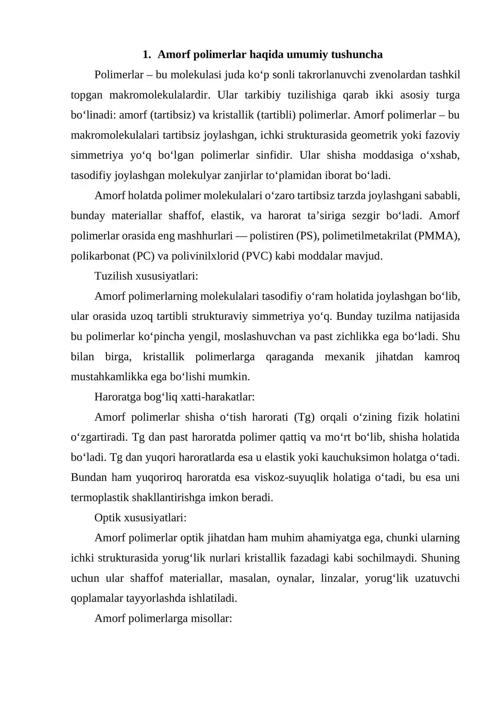 AMORF POLIMERLARNING 3 FIZIK HOLATI 2