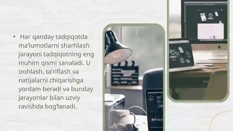 MAʼLUMOTLARNI SHARHLASH SABABLARI, OQIBATLARI, MUNOSABATLARI 2