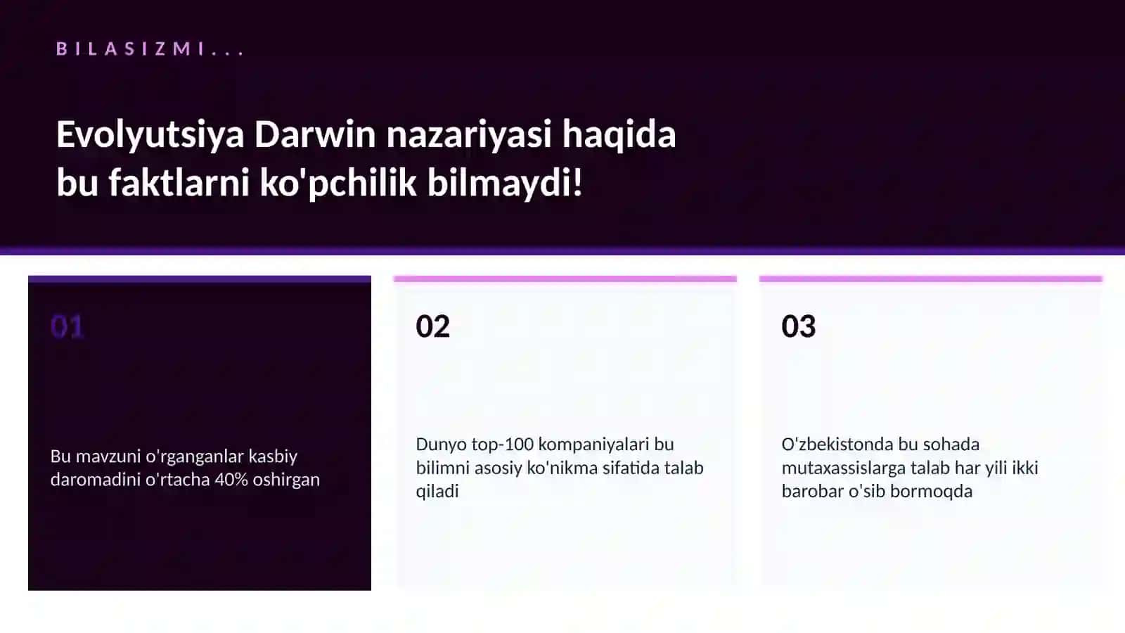 Evolyutsiya Darwin nazariyasi 2