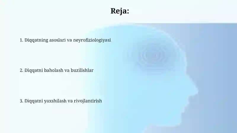 Diqqatning asoslari va neyrofiziologiyasi 2