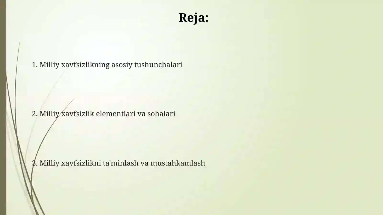 Milliy xavfsizlik tushunchasi 2