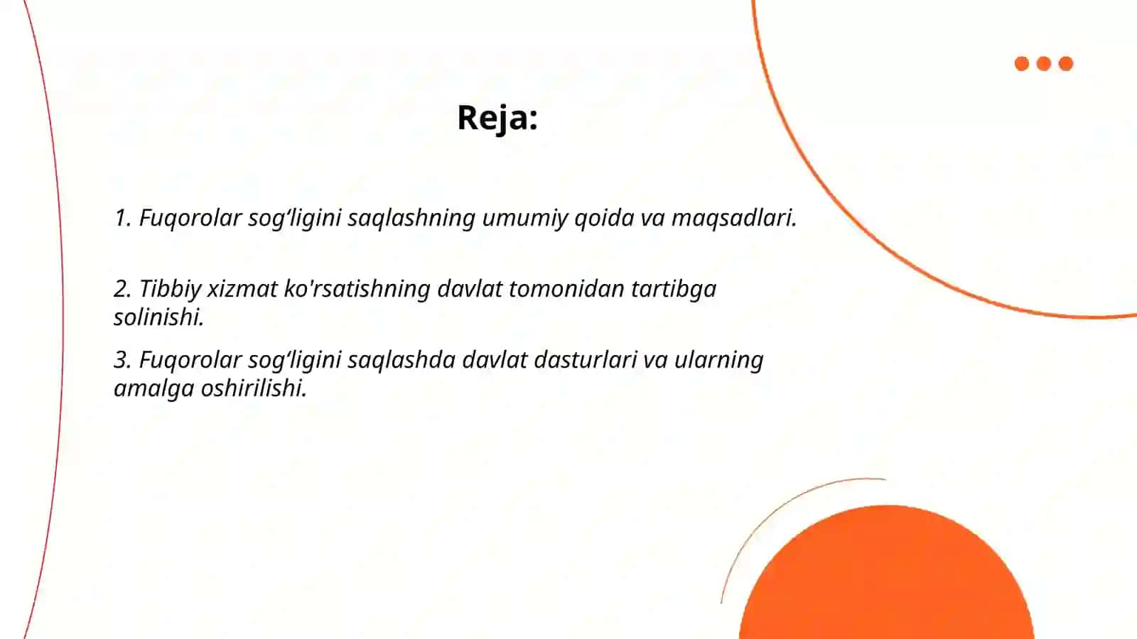 Fuqorolar sogʻligini saqlashning umumiy qoida va maqsadlari 2