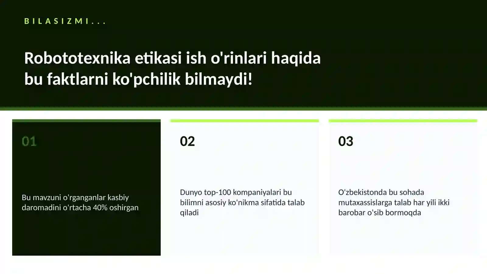 Robototexnika va avtomatlashtirish etikasi 2