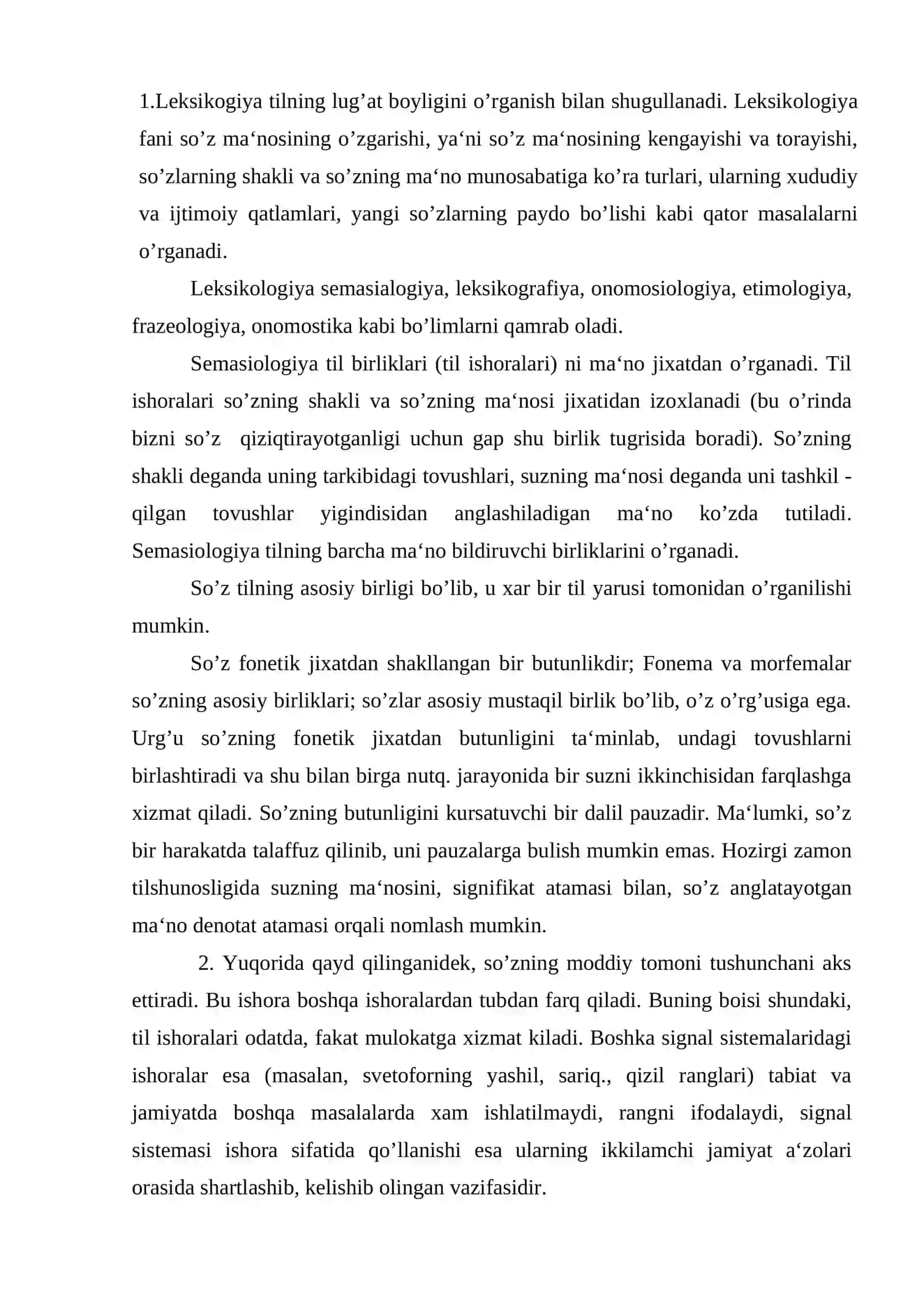 Leksikologiya haqida ma‘lumot 2