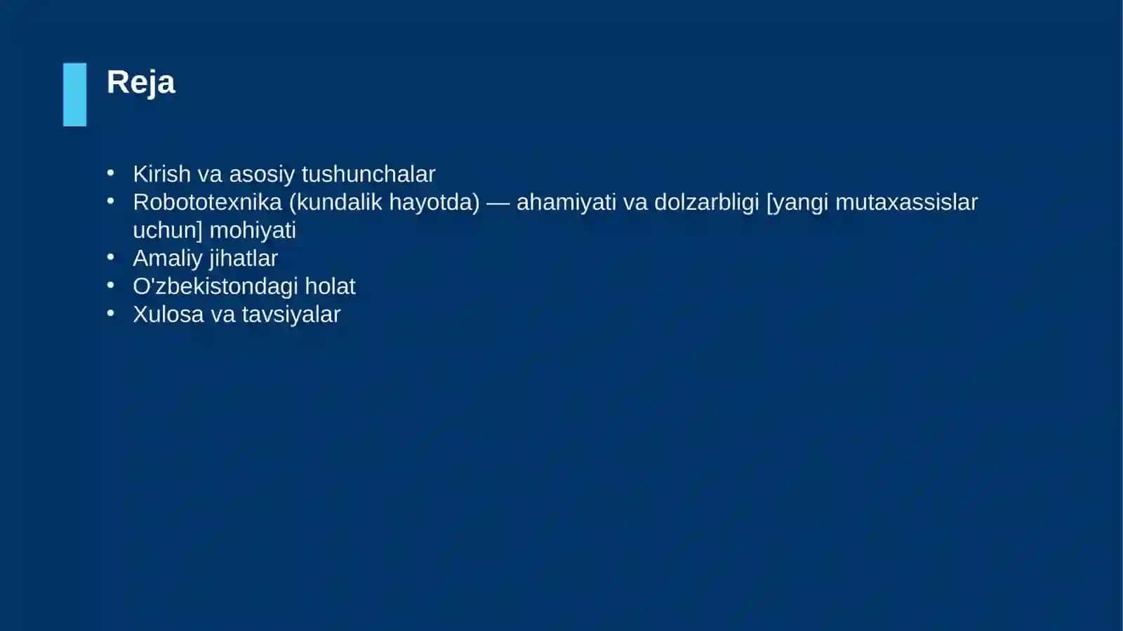 Robototexnika (kundalik hayotda) — ahamiyati va dolzarbligi [yangi mutaxassislar uchun] 2