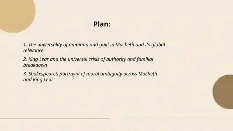 Macbeth, King Lear 2