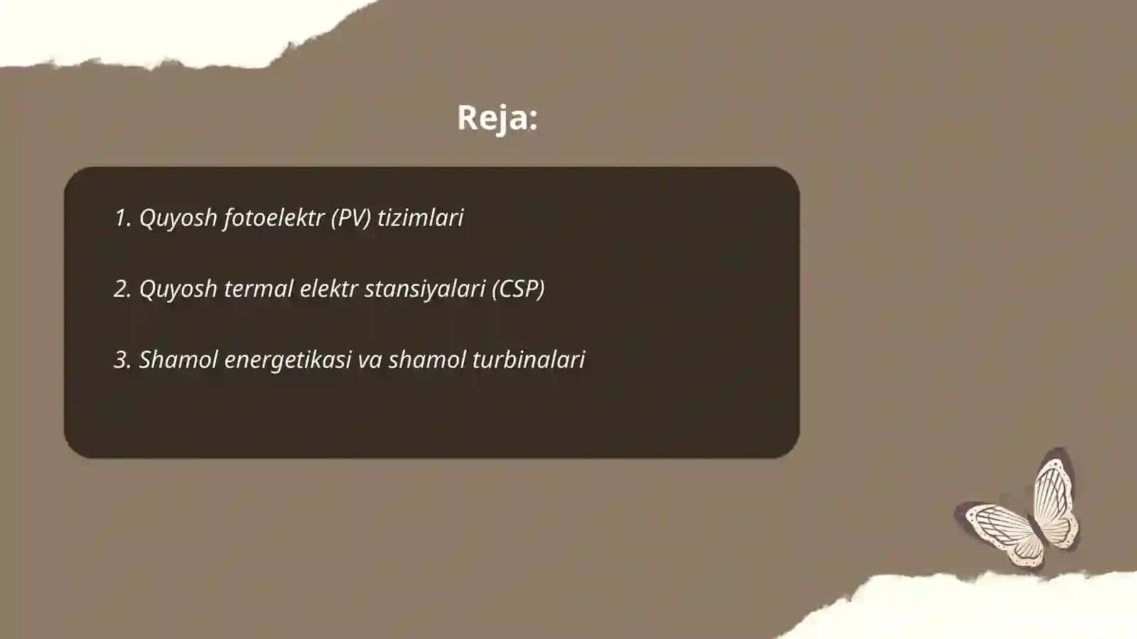 Quyosh fotoelektr (PV) tizimlari 2