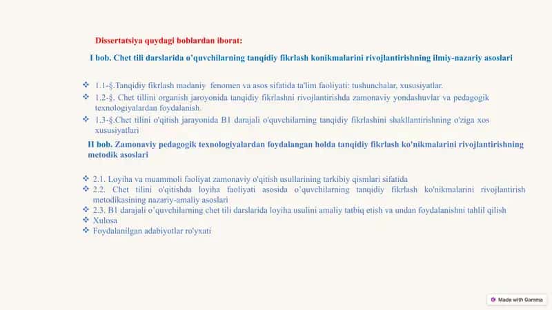 CHET TILINI O'RGANISHDA B1 DARAJALI O'QUVCHILARNING TANQIDIY FIKRLASHINI  RIVOJLANDIRISH TEXNOLOGIYASI 2