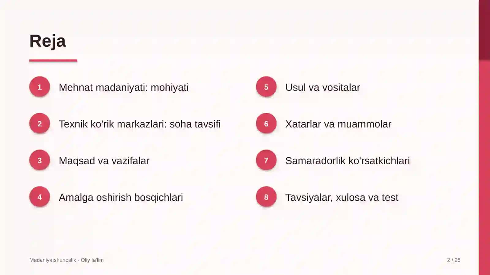texnik ko'rik markazlarida mehnat madaniyati 1791 2