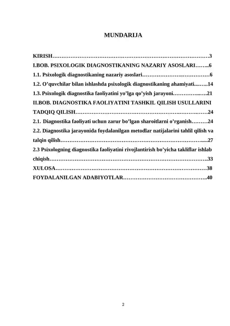 Ta’lim muassasida psixologning psixologik diagnostika faoliyatini yo’lga qo’yish 2