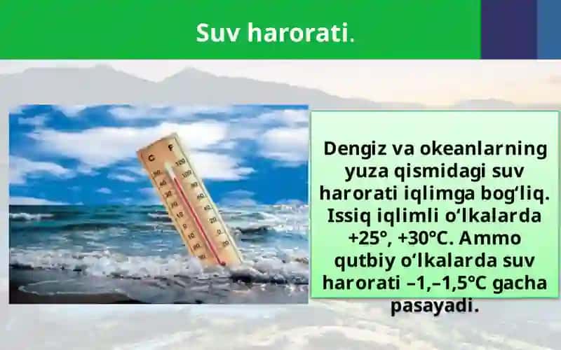 Okeansuviningxususiyatlari 2