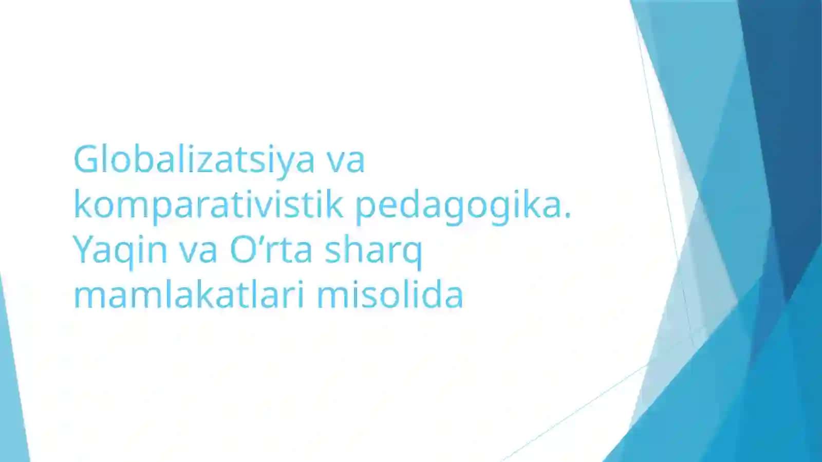 Komparativistik pedagogika 2