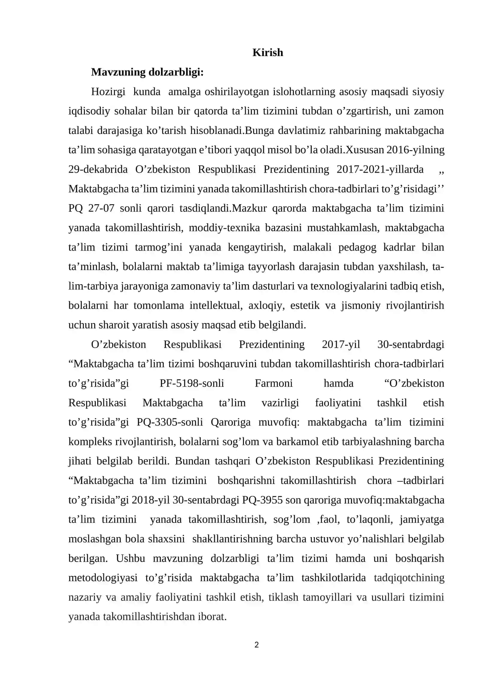 Maktabgacha ta'lim tashkilotlarida boshqaruv kengashlarini tashkil etish va amalga oshirish mexanizmlarini takomillashtirish 2