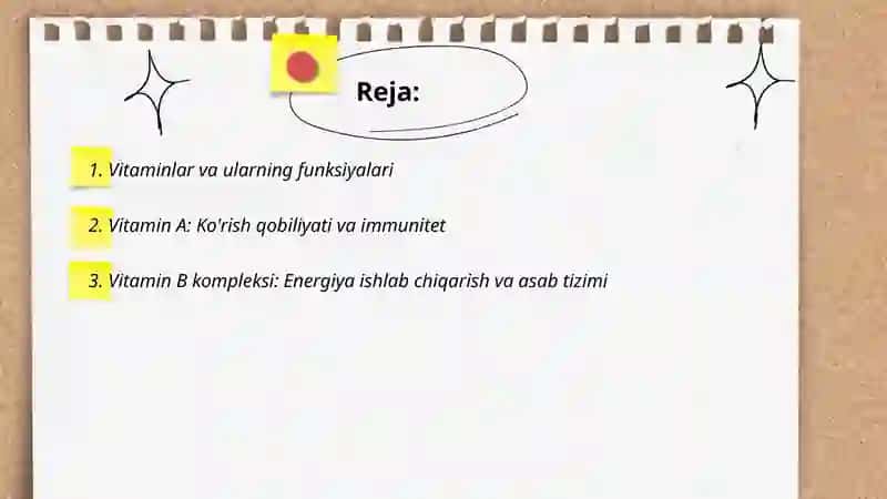 Vitaminlar va ularning inson hayotida tutgan oʻrni 2