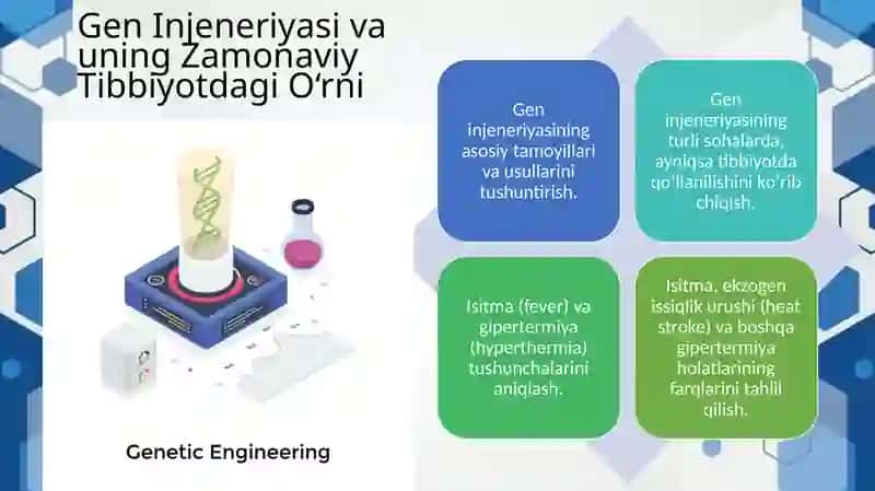 Gen Injeneriyasi va Tibbiyotda Qo'llanilishi. 2