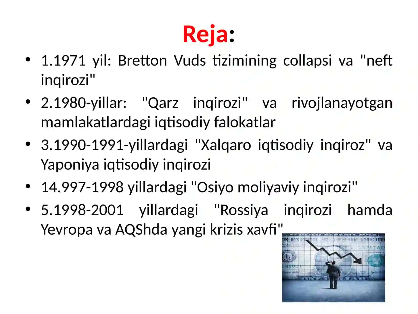 1971-2001-yillardagi moliyaviy-iqtisodiy inqirozlar 2
