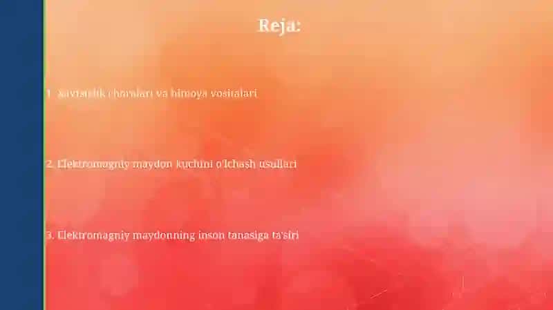 Elektromagnit maydon kuchlanganligini tekshirish usullari va inson organizmiga tasiri 2