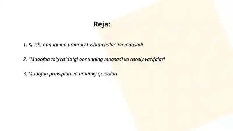 Mudofaa to'g'risida 2