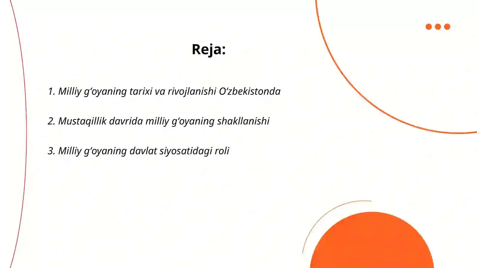 Milliy g'oyani ishlab chiqish jarayoni haqida 2