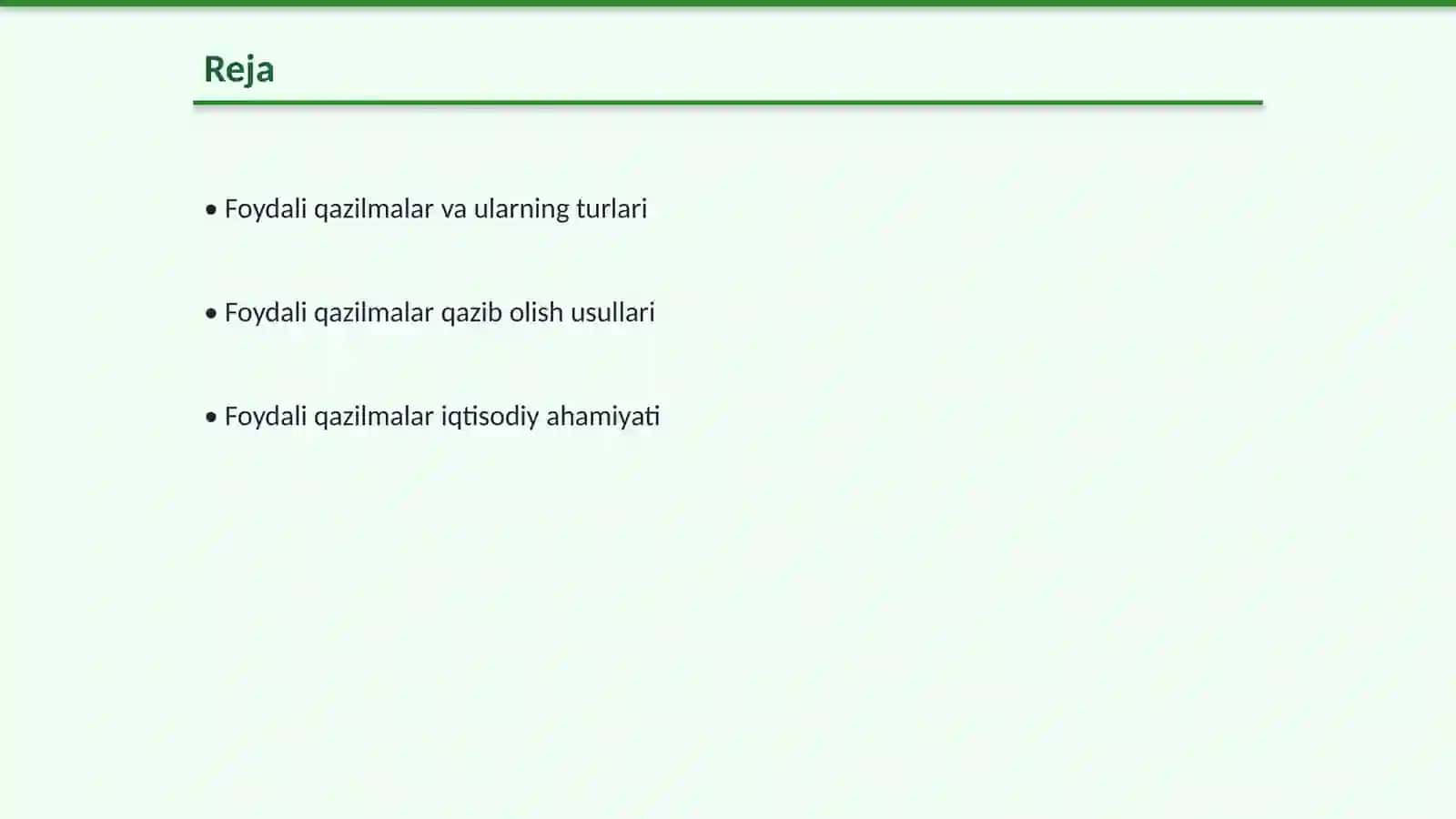 Foydali qazilmalar 2
