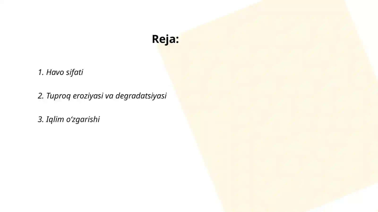 Ekologik faktorlar Mannopova Moxiraxon 2