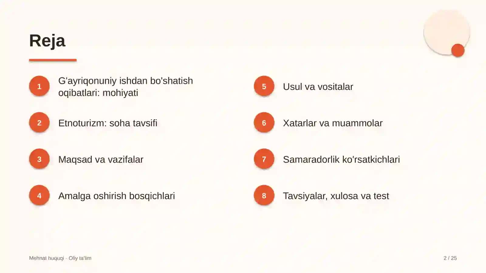 Etnoturizmda g'ayriqonuniy ishdan bo'shatishning huquqiy oqibatlari 2