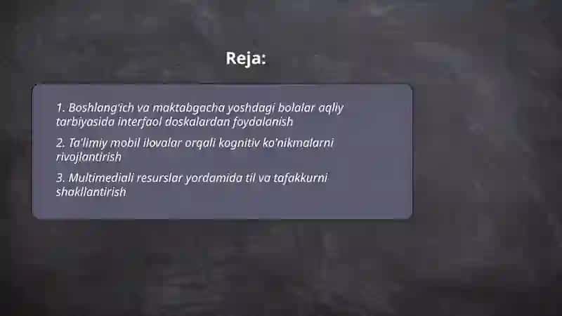 Aqliy Tarbiya Texnologiyalari 2