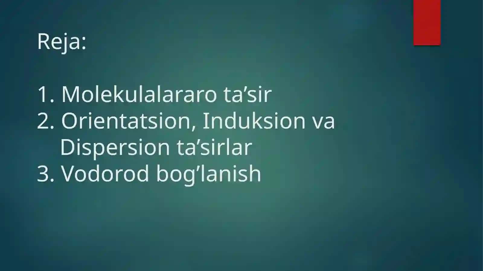 Molekulalararota’sirlar 2