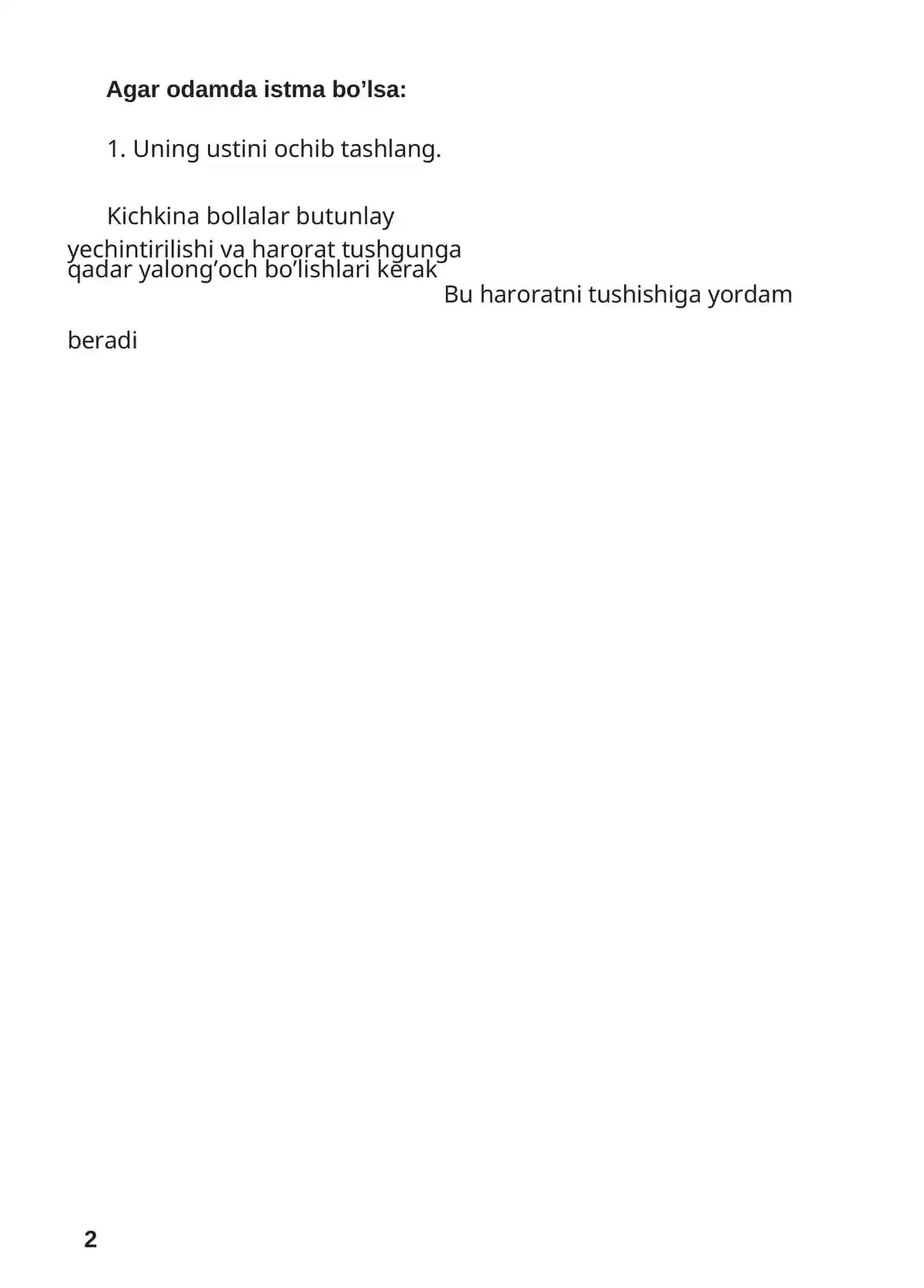 Birinchi yordam 2