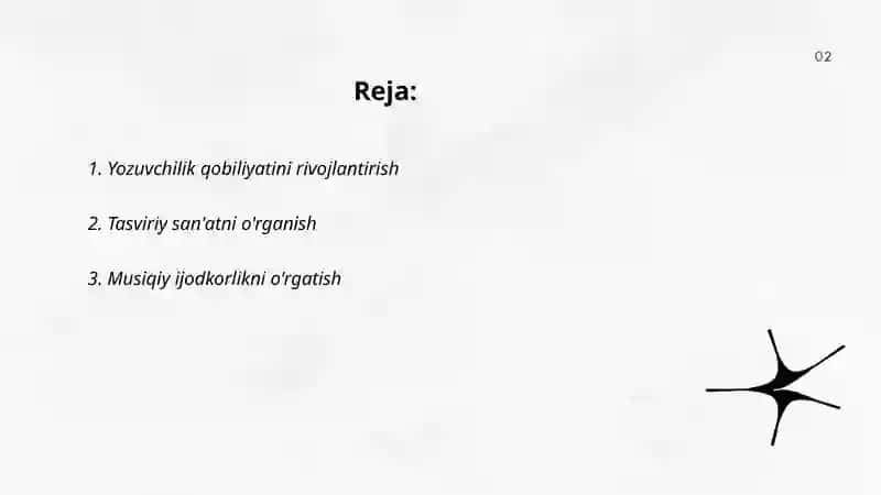 Yozuvchilik qobiliyatini rivojlantirish 2