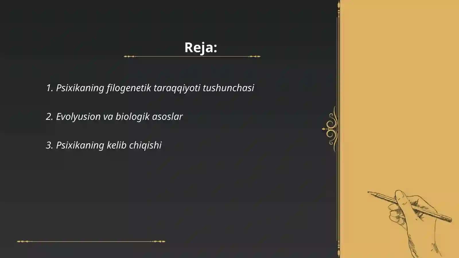 Psixikaning filogenetik taraqqiyoti 2